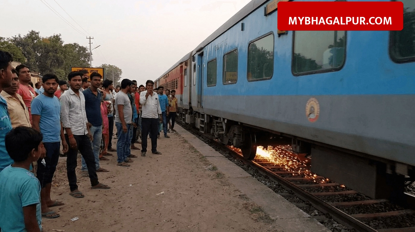 Katihar-Patna Intercity Express में टला बड़ा रेल हादसा, पहियों से निकली तेज चिंगारी
