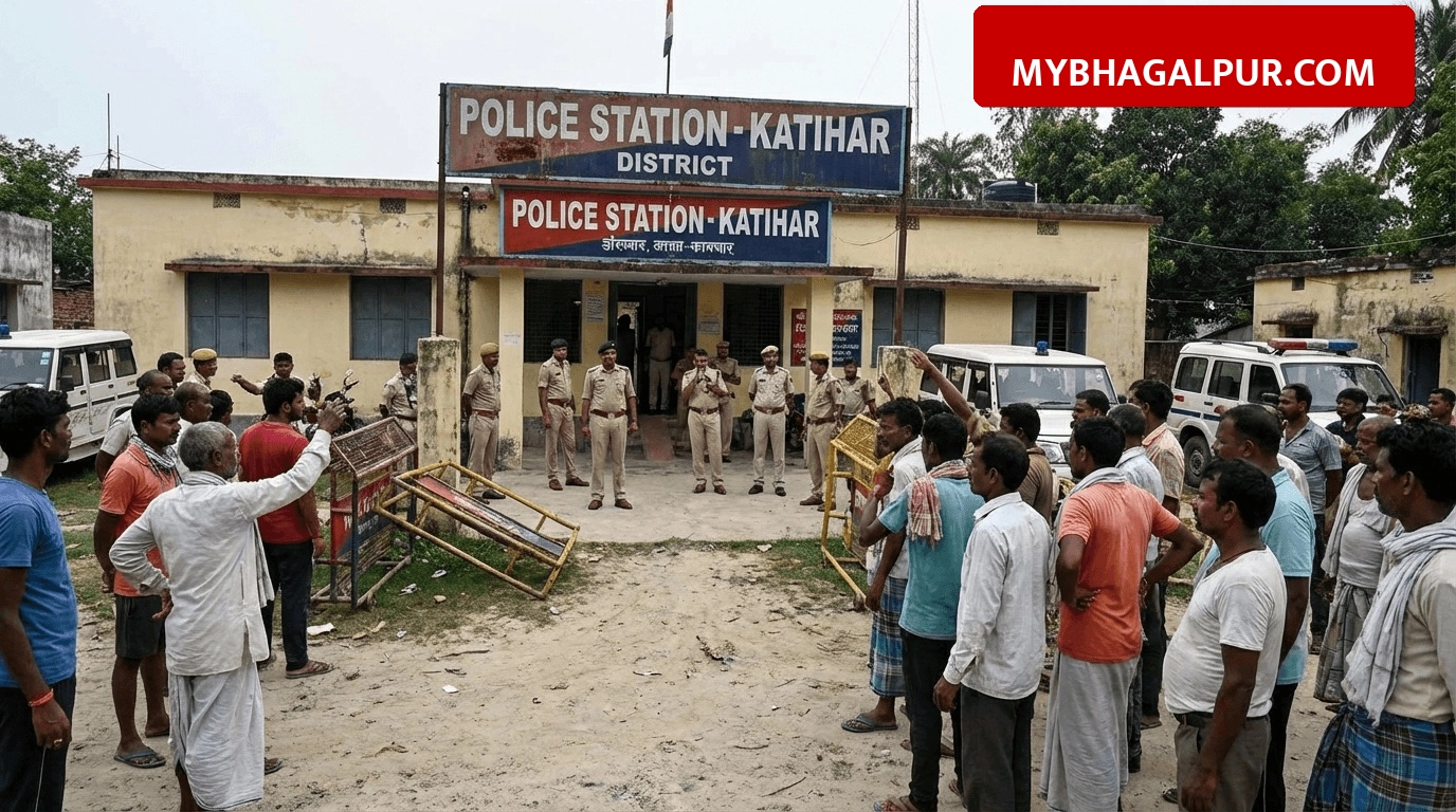 कटिहार में पुलिस हिरासत में युवक की मौत के बाद भारी बवाल, थाना प्रभारी और अनुसंधान अधिकारी सस्पेंड