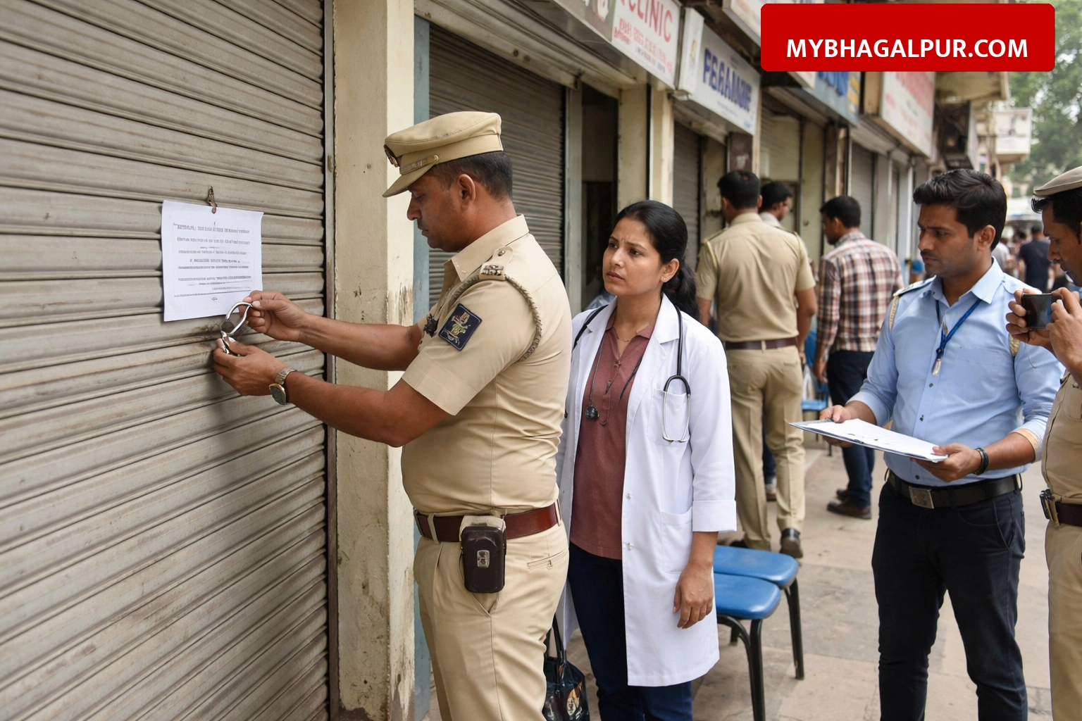 भागलपुर स्वास्थ्य विभाग का बड़ा एक्शन, जिले के 6 अवैध क्लिनिक बंद और 3 लाख का लगा जुर्माना