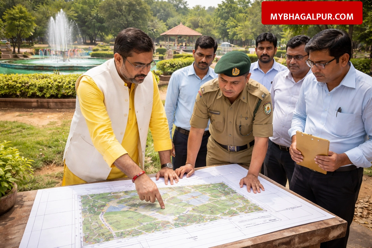 भागलपुर Lajpat Park के जीर्णोद्धार की तैयारी शुरू, MLA ने DFO के साथ मिलकर बनाया मास्टर प्लान