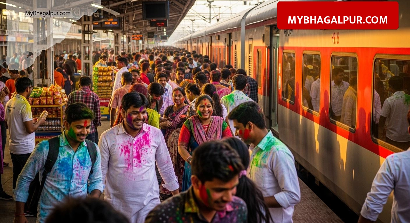 Holi Special Train: भागलपुर से दिल्ली और मुंबई के लिए 19 नई ट्रेनें, होली में घर आने की टेंशन ख़त्म