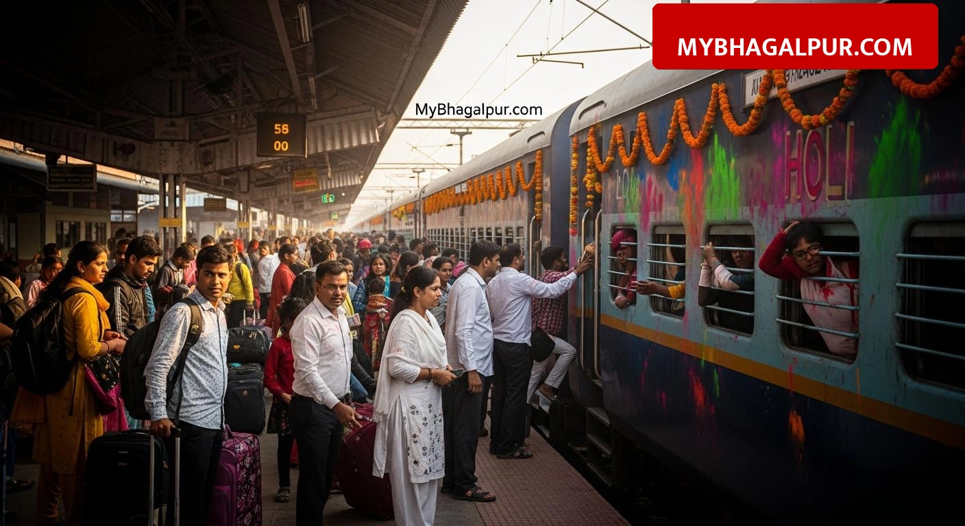 Holi Special Train: भागलपुर से दिल्ली का किराया हमसफर से भी महंगा, यात्रियों की जेब पर बढ़ा बोझ