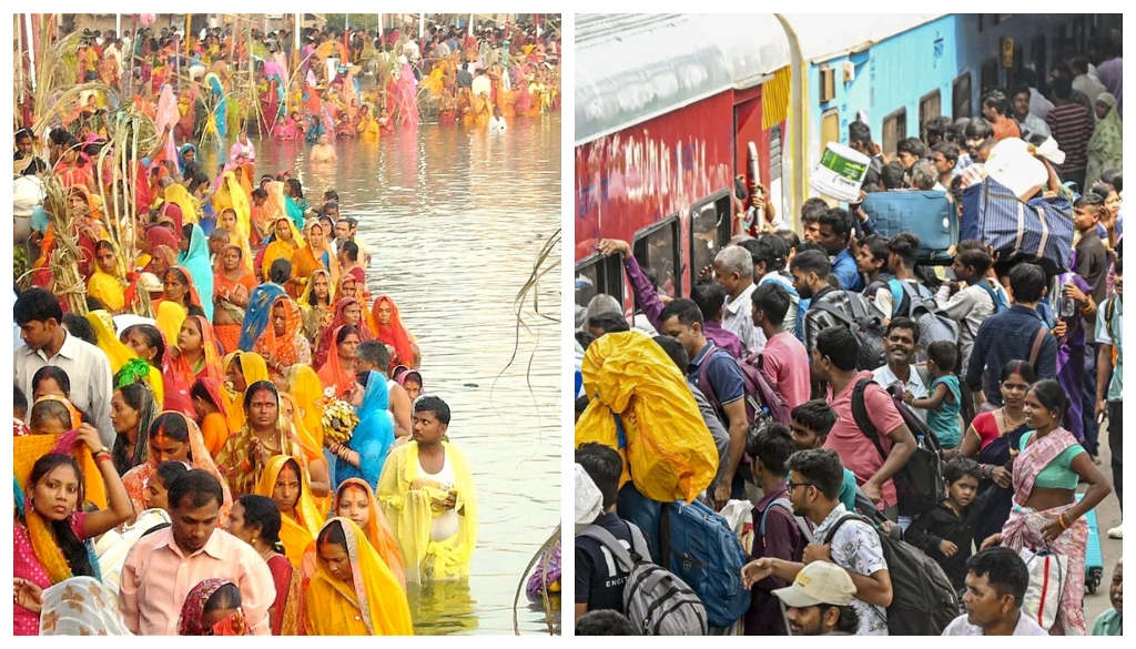 पटना: छठ पूजा के बाद रेलवे स्टेशनों पर भीड़, 29 अक्टूबर से 74 विशेष ट्रेनों का संचालन शुरू होगा।