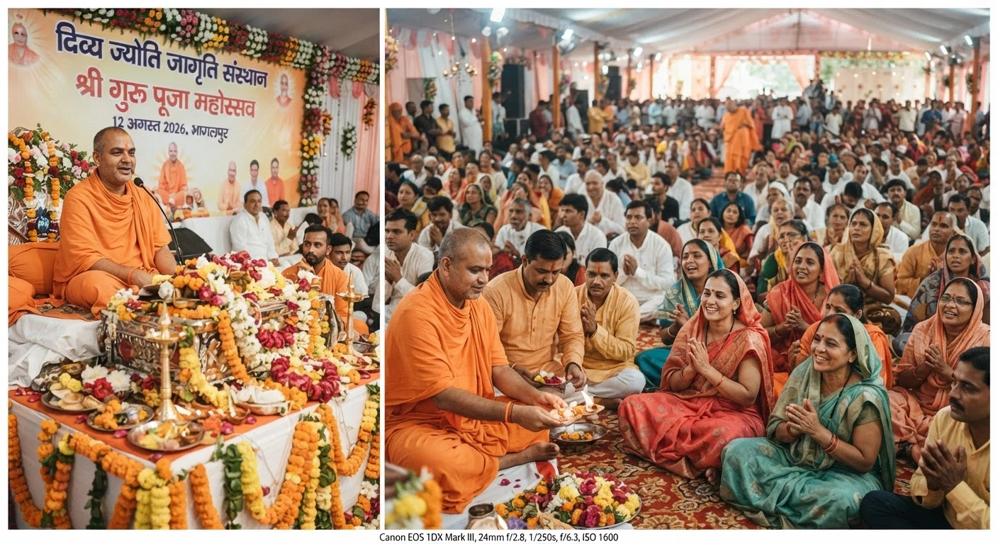 भागलपुर: दिव्य ज्योति जागृति संस्थान का भव्य गुरु पूजन महोत्सव 12 अगस्त को, जानें पूरा शेड्यूल