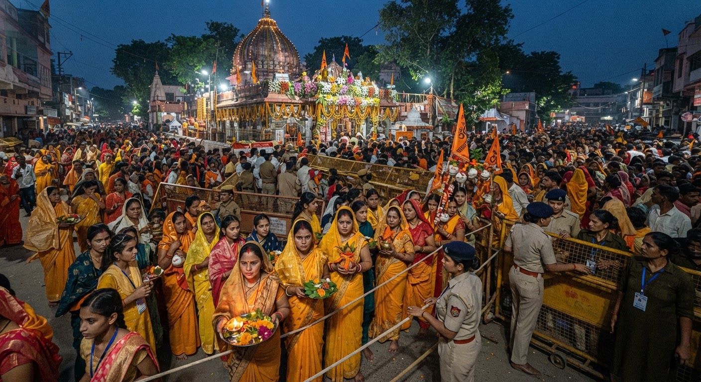सावन का तीसरा सोमवार: भागलपुर के शिवालयों में उमड़ी भारी भीड़, सुरक्षा के लिए तैनात हुए ड्रोन और पुलिस