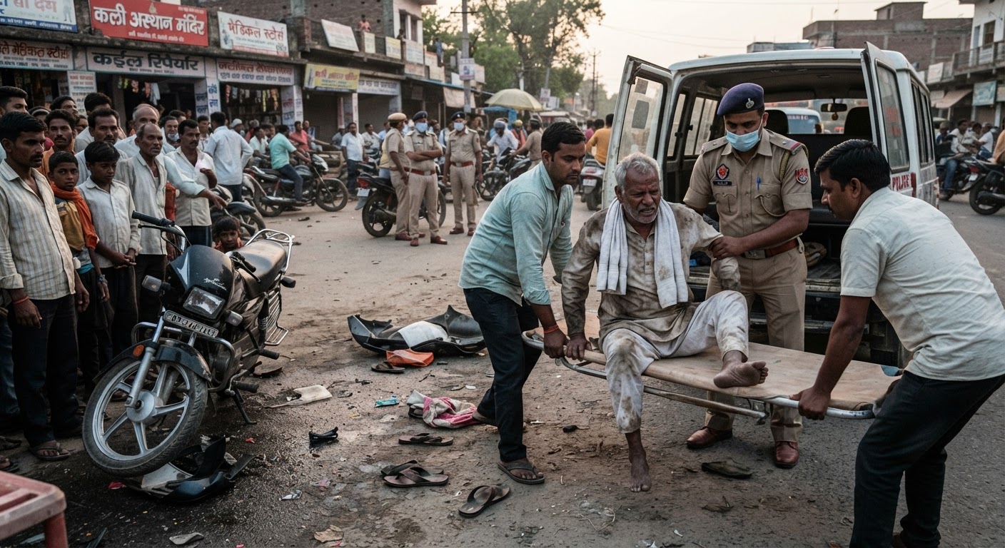 खगड़िया में दर्दनाक हादसा: मोटरसाइकिल की टक्कर से 65 साल के बुजुर्ग घायल
