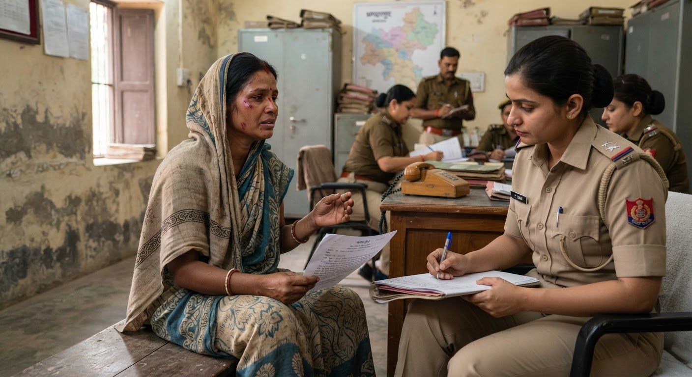 बेलदौर में खौफनाक वारदात: पैसे मांगने गई महिला के साथ मारपीट, गहने लूटे!