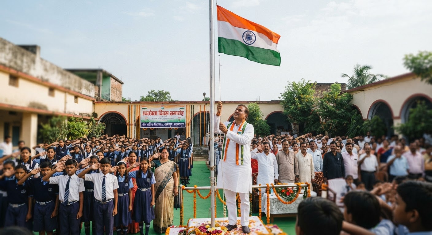 भगतलपुर: संत पथिक विद्यालय में स्वतंत्रता दिवस की धूम, शिक्षक और छात्र को मिला शानदार इनाम