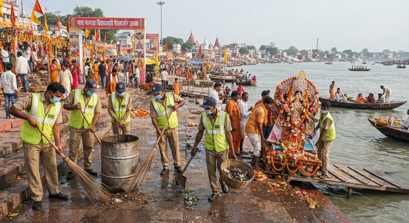 बड़ी खबर: मां मनसा विषहरी विसर्जन की तैयारियां पूरी, नगर निगम ने कसी कमर