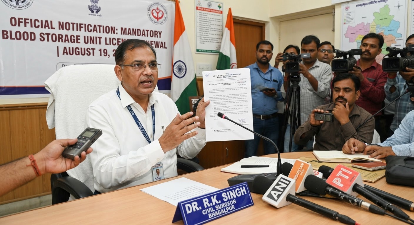 सावधान! भागलपुर के सभी ब्लड स्टोरेज यूनिट्स के लिए नया आदेश, जल्द कराएं लाइसेंस रिन्यू