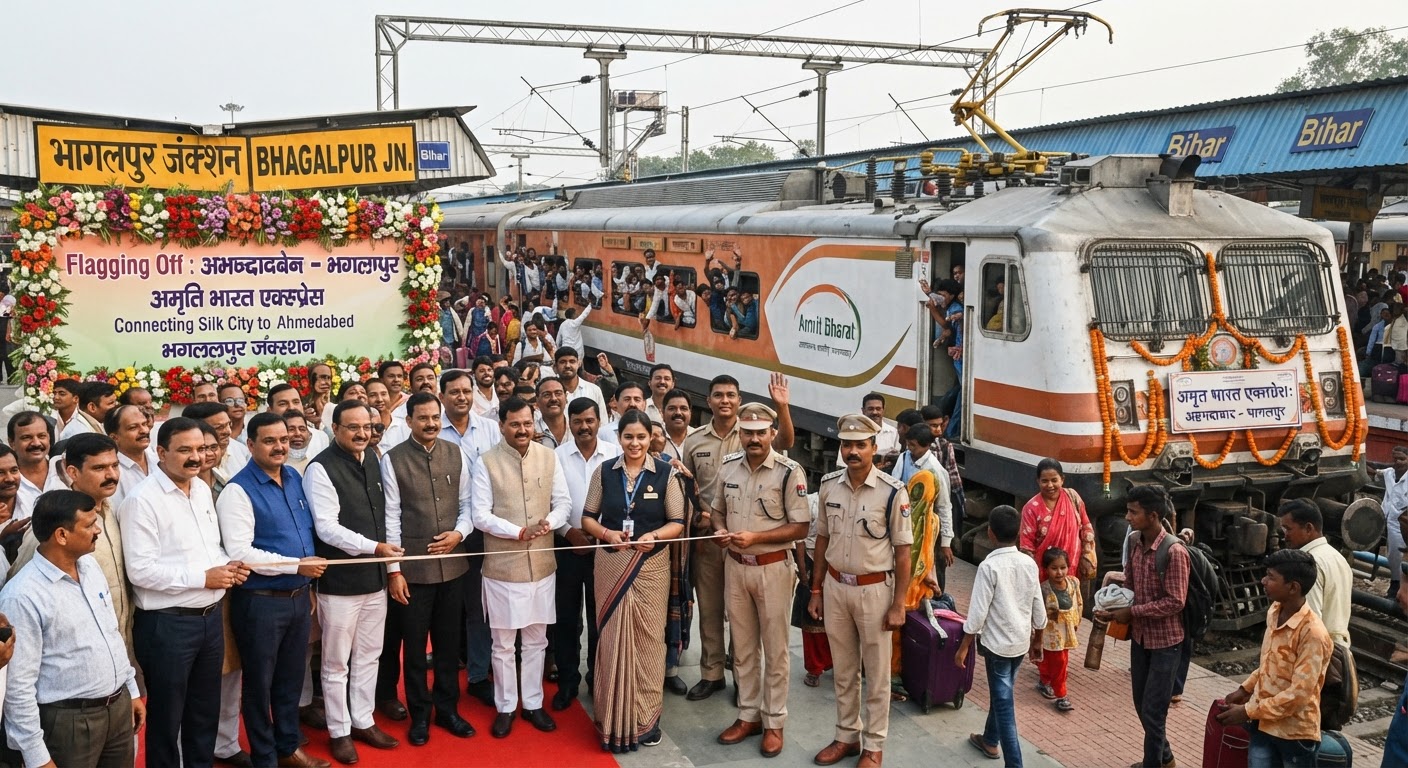 बड़ी खुशखबरी! भागलपुर से अहमदाबाद के बीच चलेगी नई अमृत भारत एक्सप्रेस, जानें पूरा शेड्यूल