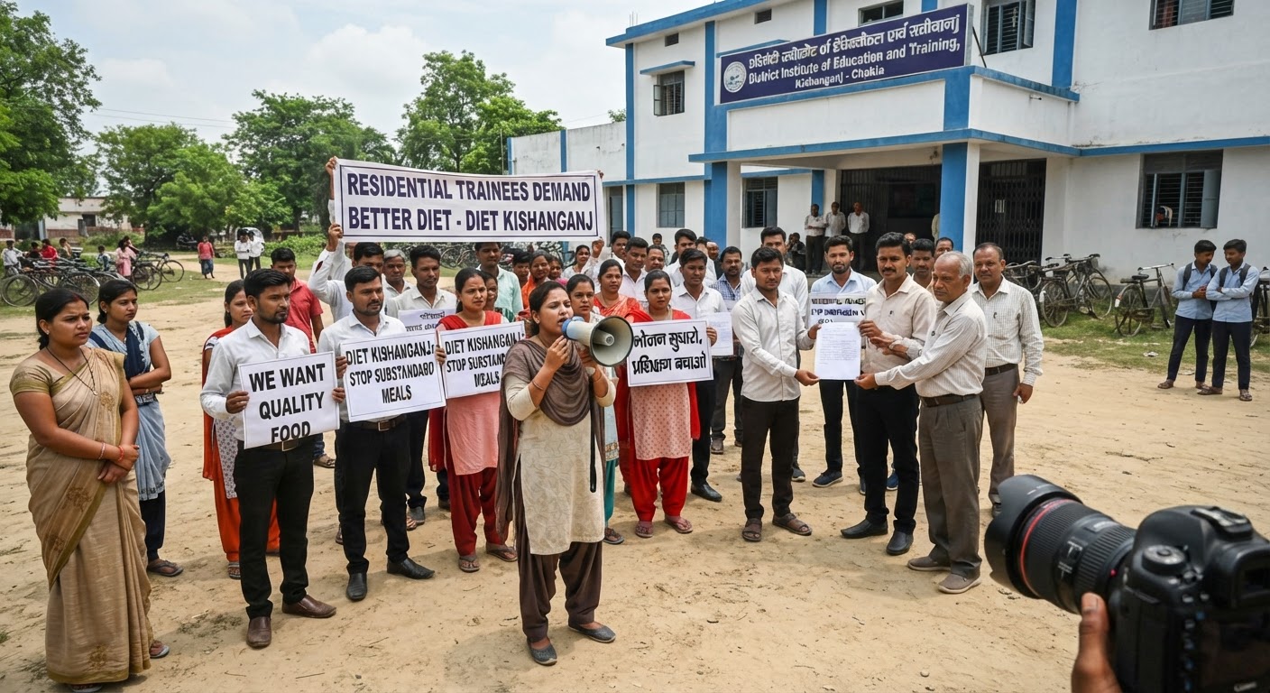किशनगंज: DIET ट्रेनिंग सेंटर में खराब खाने पर भड़के शिक्षक, DM ने दिए जांच के आदेश