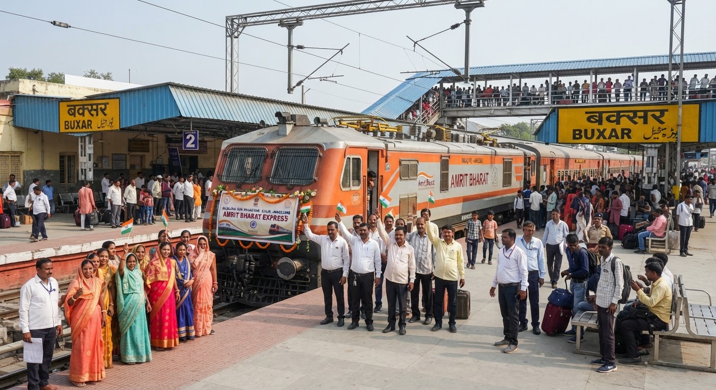 खुशखबरी! अब भागलपुर से अहमदाबाद अमृत Bharat Express का बक्सर में रुकेगी ट्रेन