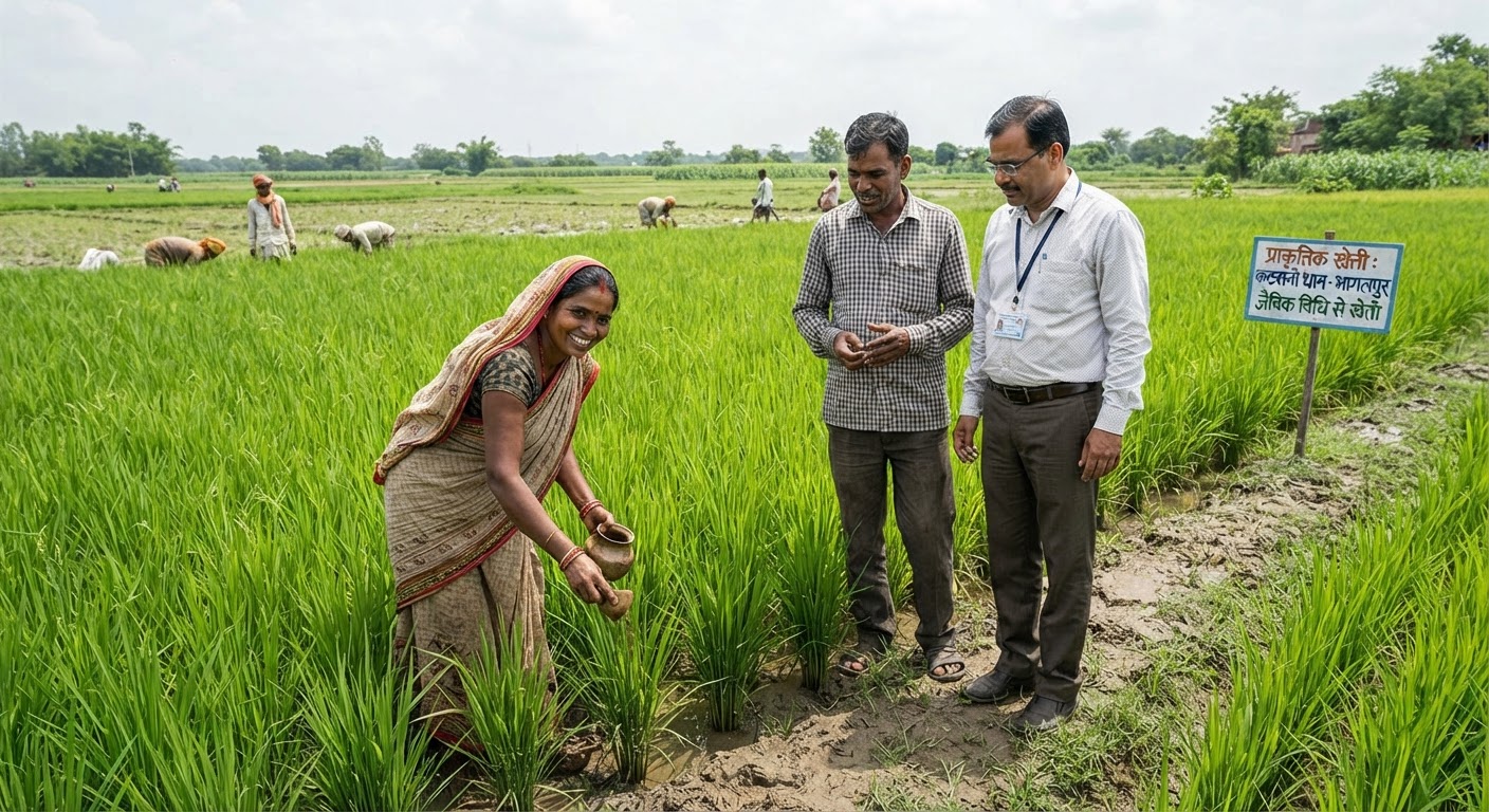 भागलपुर और बांका में प्राकृतिक खेती से महकेगी कतरनी चावल की खुशबू