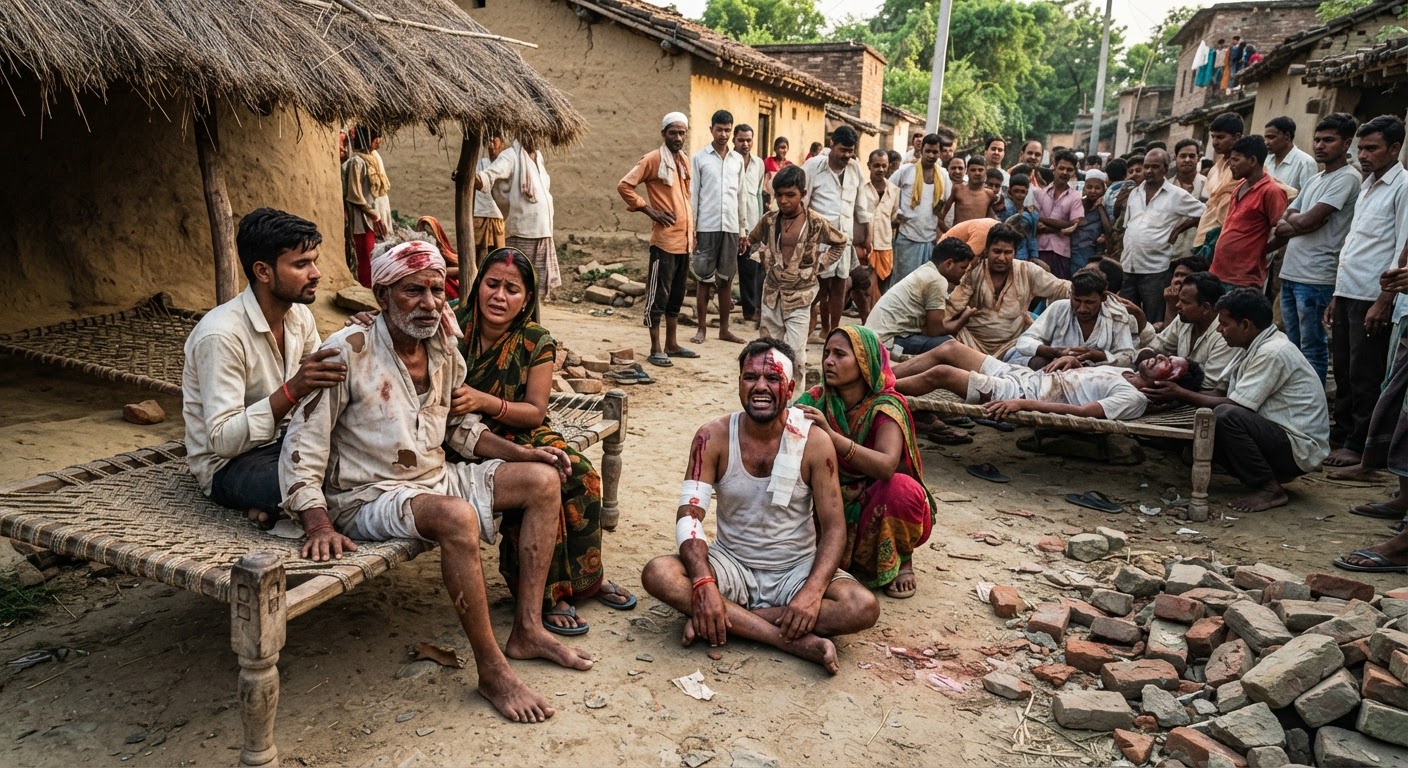 अररिया में खूनी संघर्ष: आपसी विवाद के कारण चार लोग गंभीर रूप से घायल
