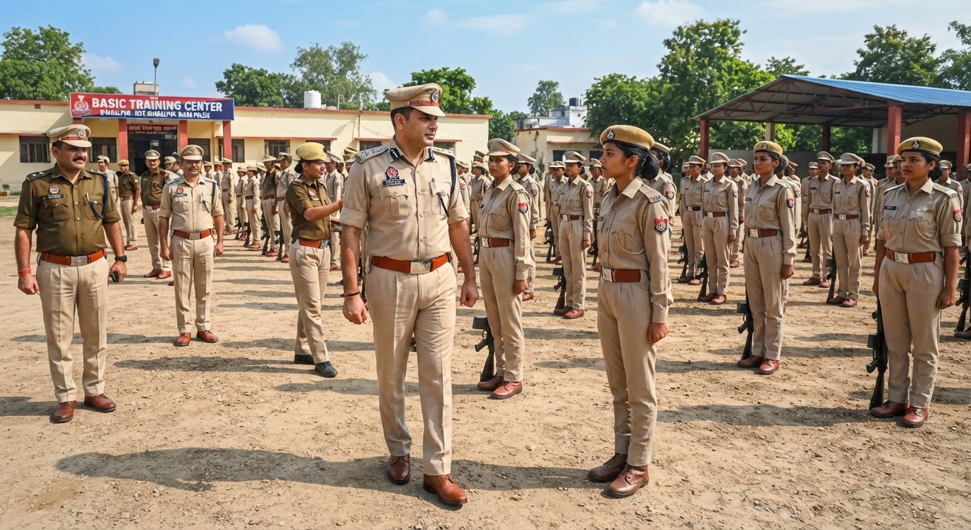भागलपुर में सिटी एसपी ने किया बेसिक ट्रेनिंग सेंटर का निरीक्षण