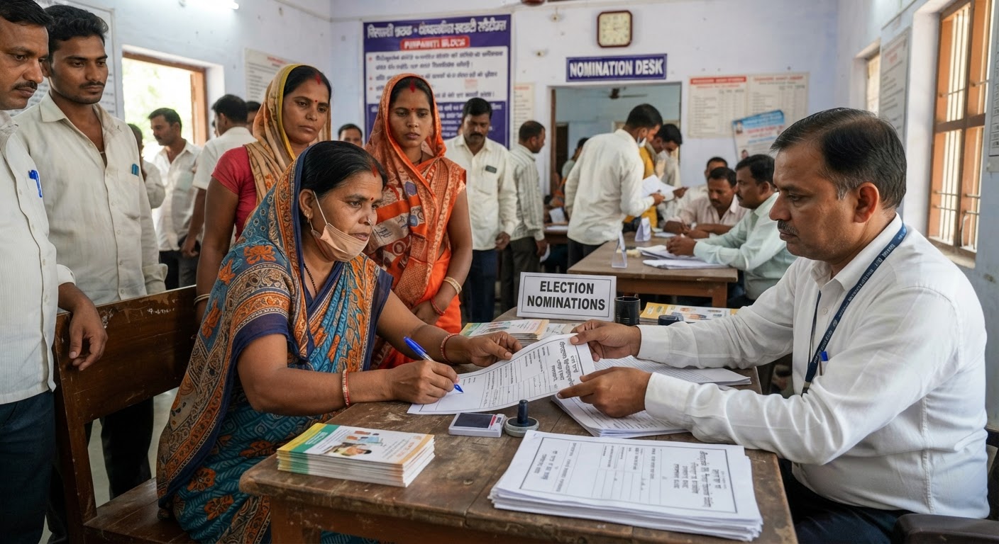 पीरपैंती में दूध सहकारिता चुनाव के लिए उम्मीदवारों ने किया नामांकन