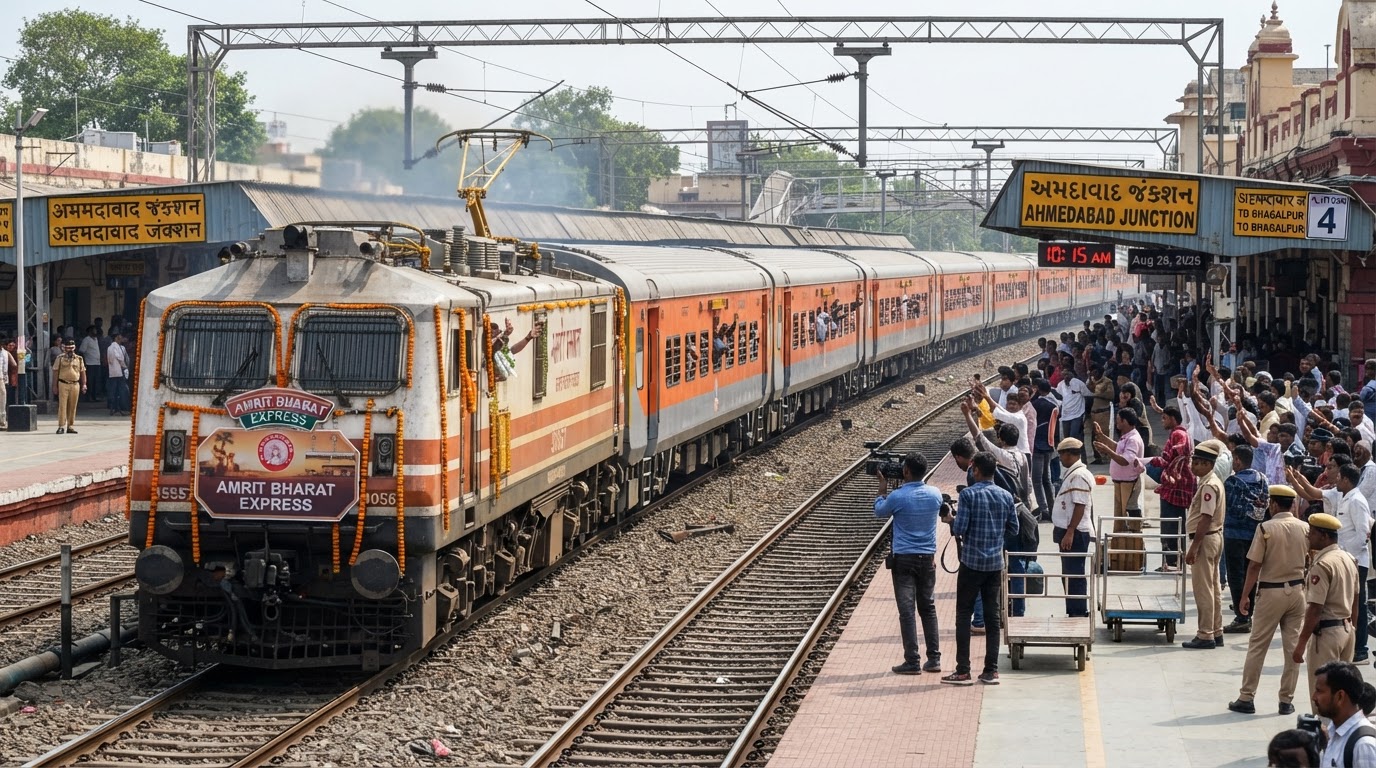 अहमदाबाद और भागलपुर के बीच नई अमृत भारत एक्सप्रेस ट्रेन 26 अगस्त से होगी शुरू