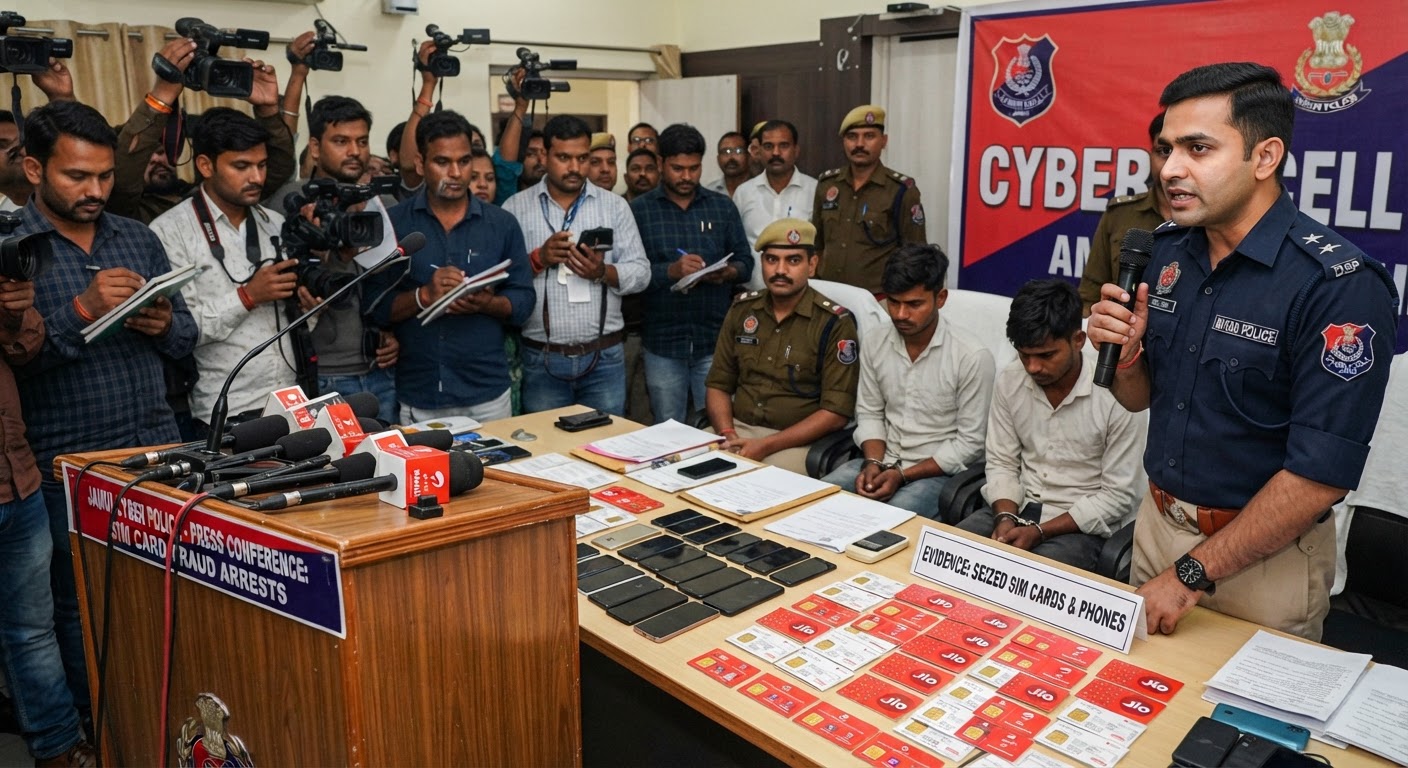जमुई में बड़ा साइबर ठगी का भंडाफोड़, फर्जी सिम बांटने वाले दो गिरफ्तार