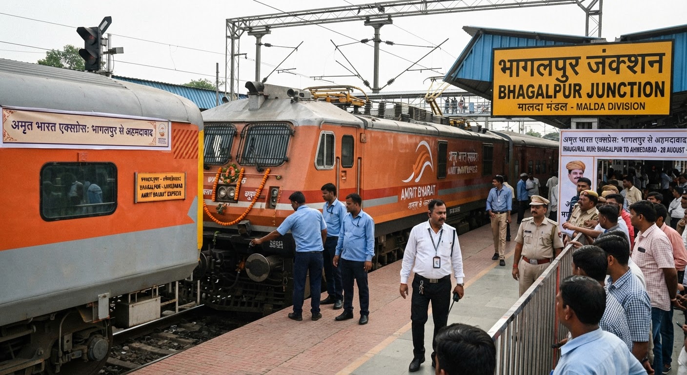 खुशखबरी: भागलपुर से अहमदाबाद के लिए अमृत भारत ट्रेन 28 अगस्त से होगी शुरू