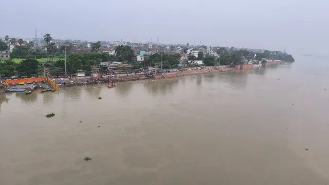 भागलपुर में बाढ़ का खतरा बड़ा, गंगा नदी चेतावनी निशान से ऊपर