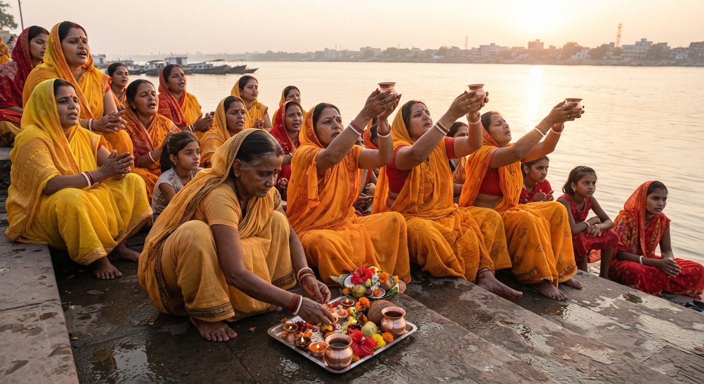 भागलपुर और अकबरनगर में महिलाओं ने की सिंह नक्षत्र रविवार की पूजा