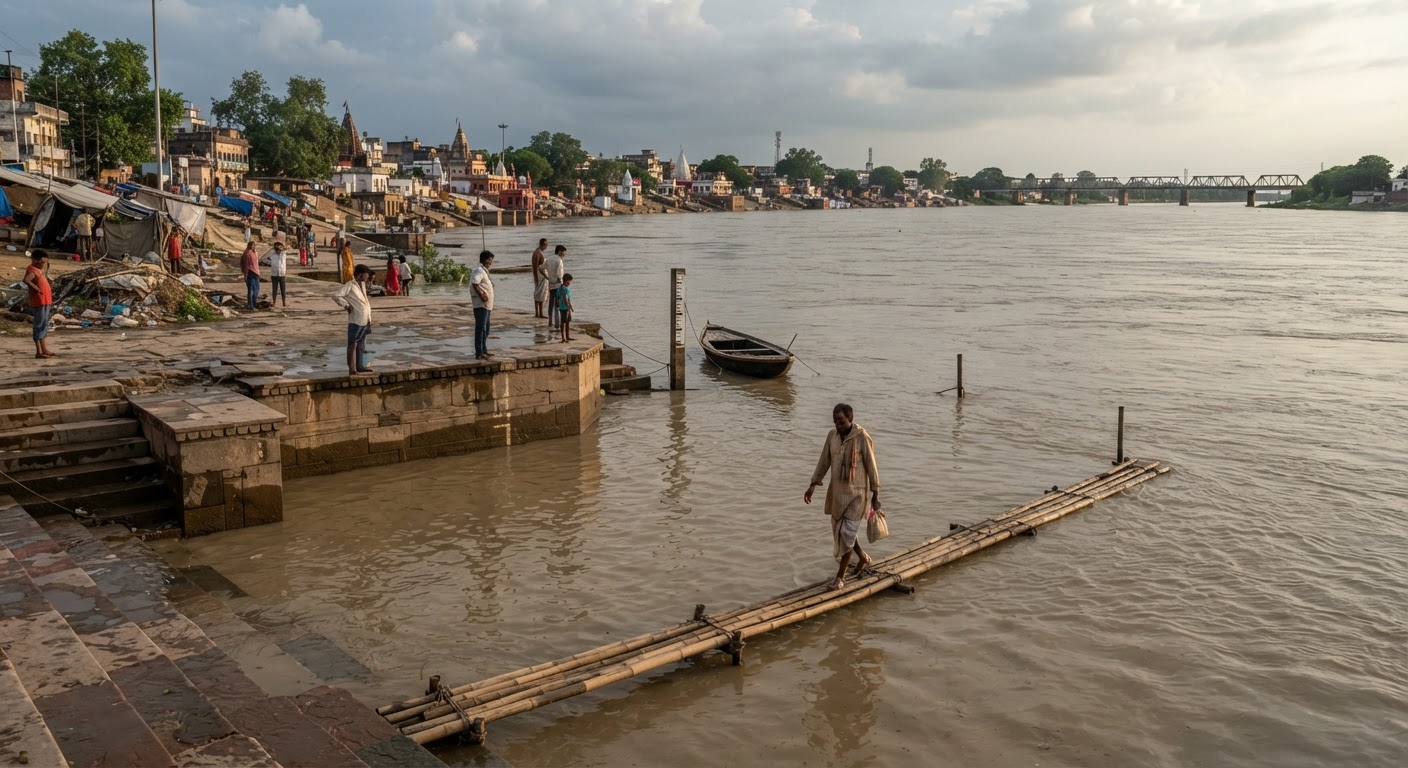 राहत की खबर: भागलपुर में सरयू नदी का जलस्तर घटा, खतरे के निशान से ऊपर