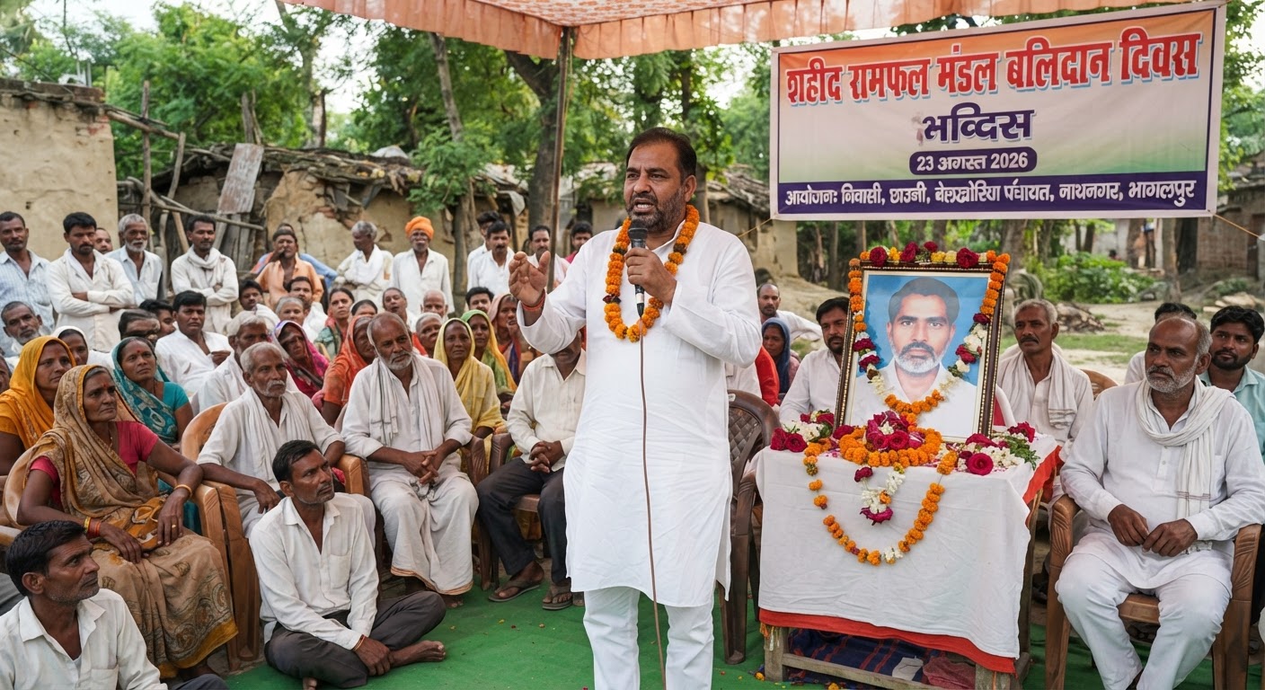 शहीद रामफल मंडल का शहादत दिवस नाथनगर में मनाया गया