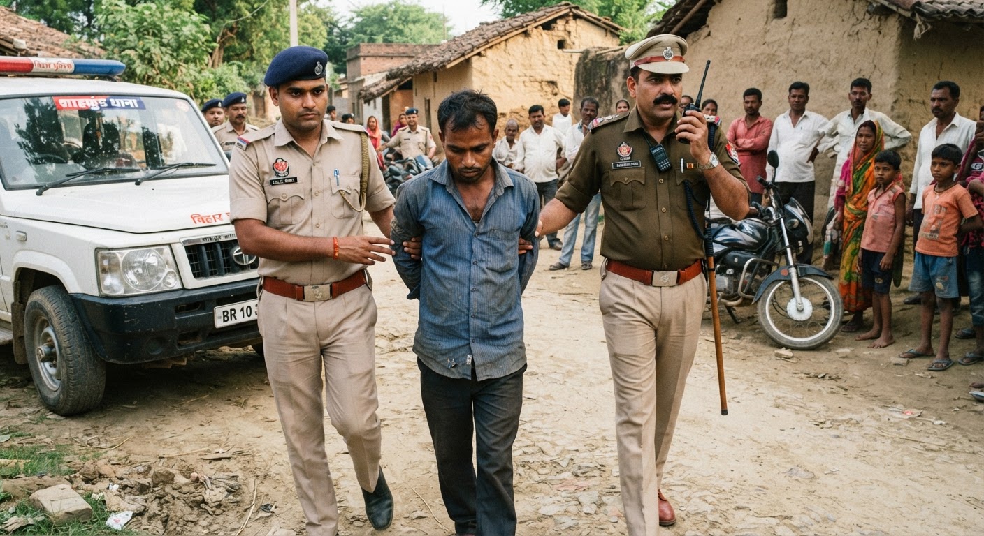 भागलपुर के शाहकुंड में पुलिस ने संदिग्ध मो. रियाजुल को किया गिरफ्तार