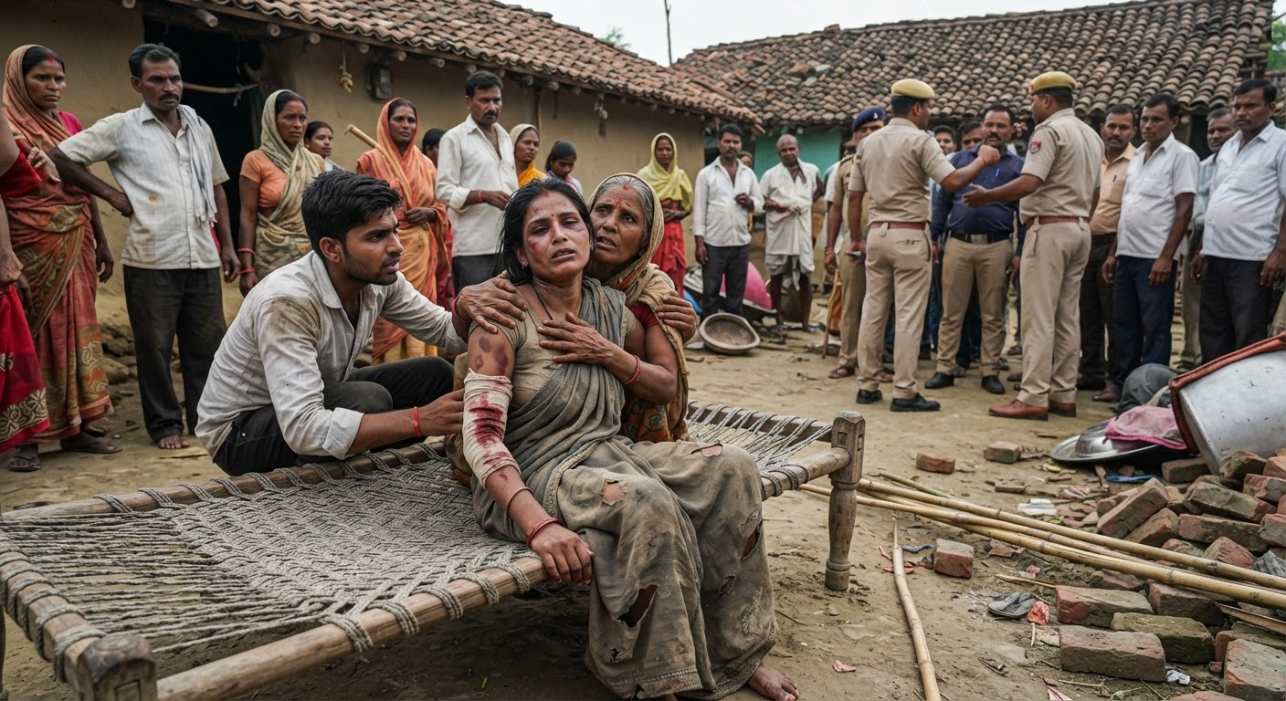 अरेरिया में खूनी संघर्ष, आपसी विवाद में महिला बुरी तरह घायल