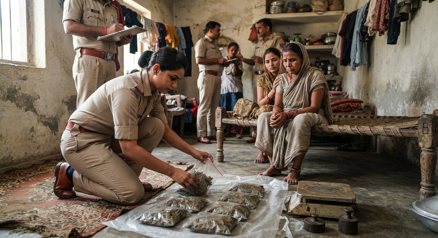 बड़ी कार्रवाई: कटिहार में 621 ग्राम गांजा बरामद, एक महिला गिरफ्तार