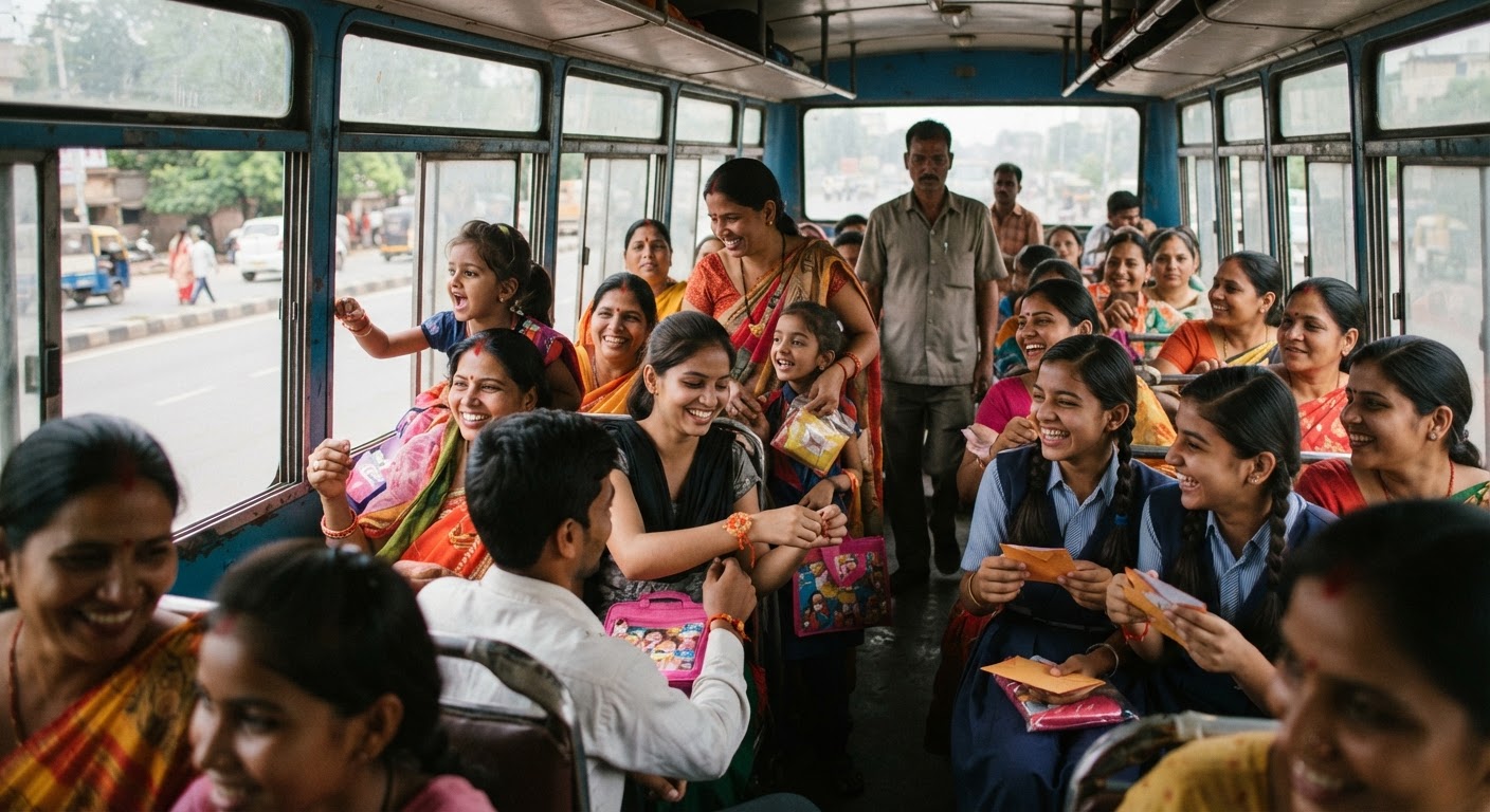 खुशखबरी! रक्षाबंधन पर महिलाओं के लिए बसों में मुफ्त सफर
