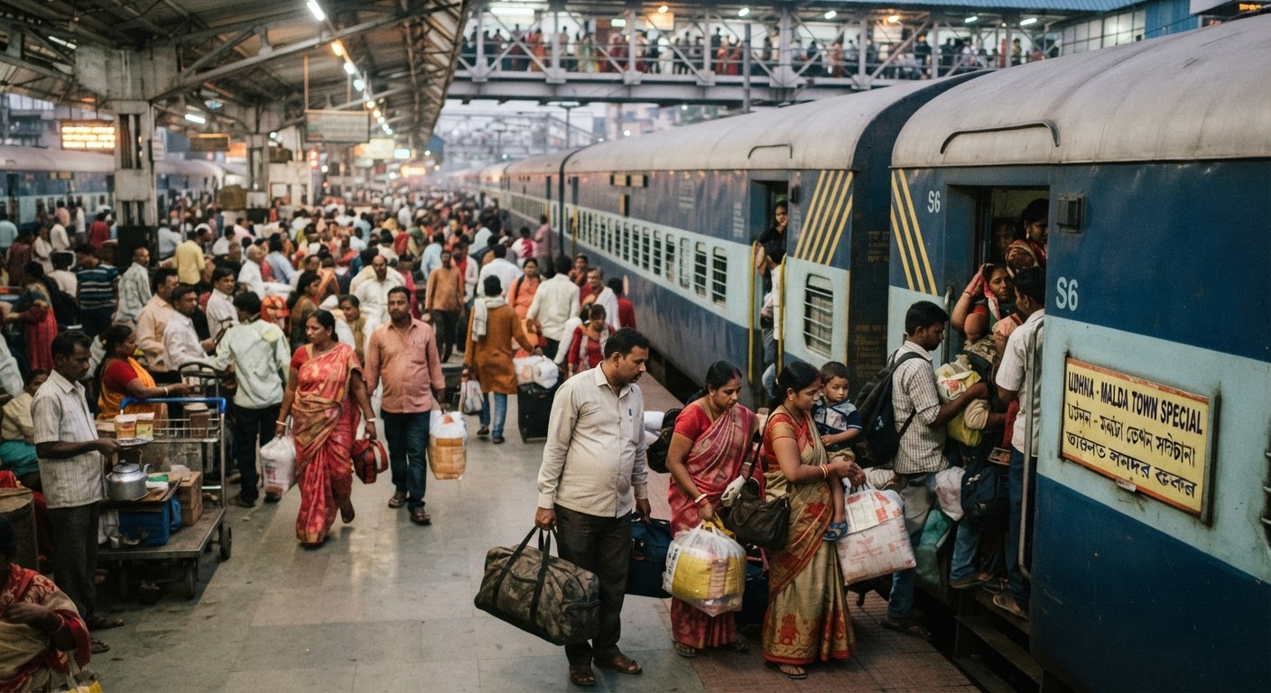 त्योहारों पर यात्रियों के लिए खुशखबरी! भागलपुर स्पेशल ट्रेनें बढ़ीं