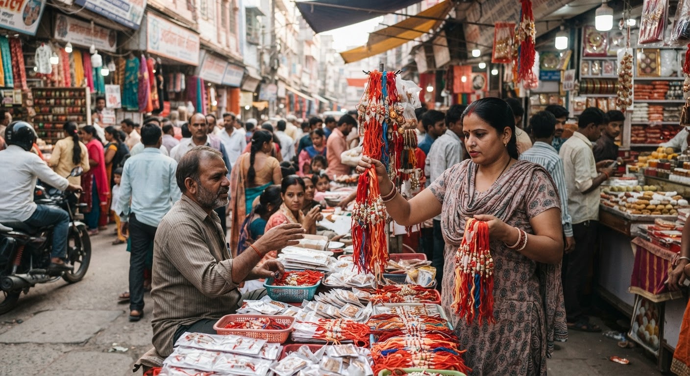 रक्षाबंधन पर चमके बाजार: सिल्क सिटी में खरीदारी की धूम, जानिए सही नियम