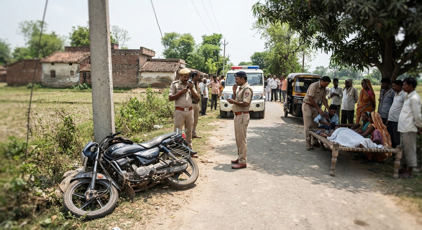 सुपौल में बड़ा सड़क हादसा, बाइक बिजली के खंभे से टकराई, एक की मौत