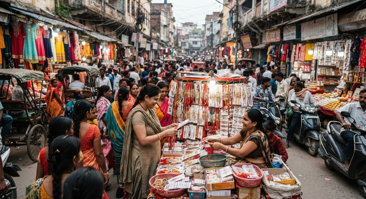 सहरसा में रक्षा बंधन की पूरी तैयारी, बाजारों में उमड़ी भारी भीड़