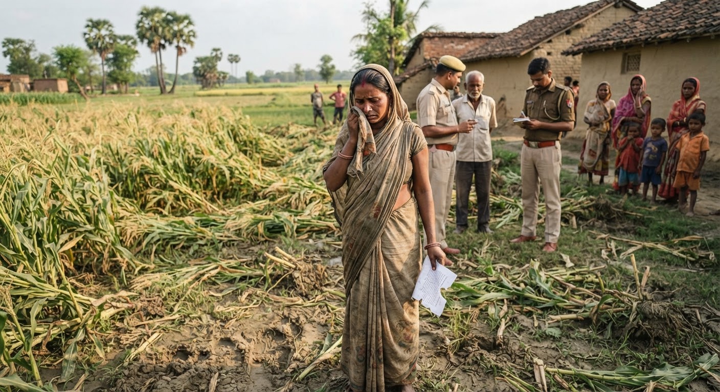 भागलपुर के बेलदौर में महिला के साथ मारपीट और फायरिंग