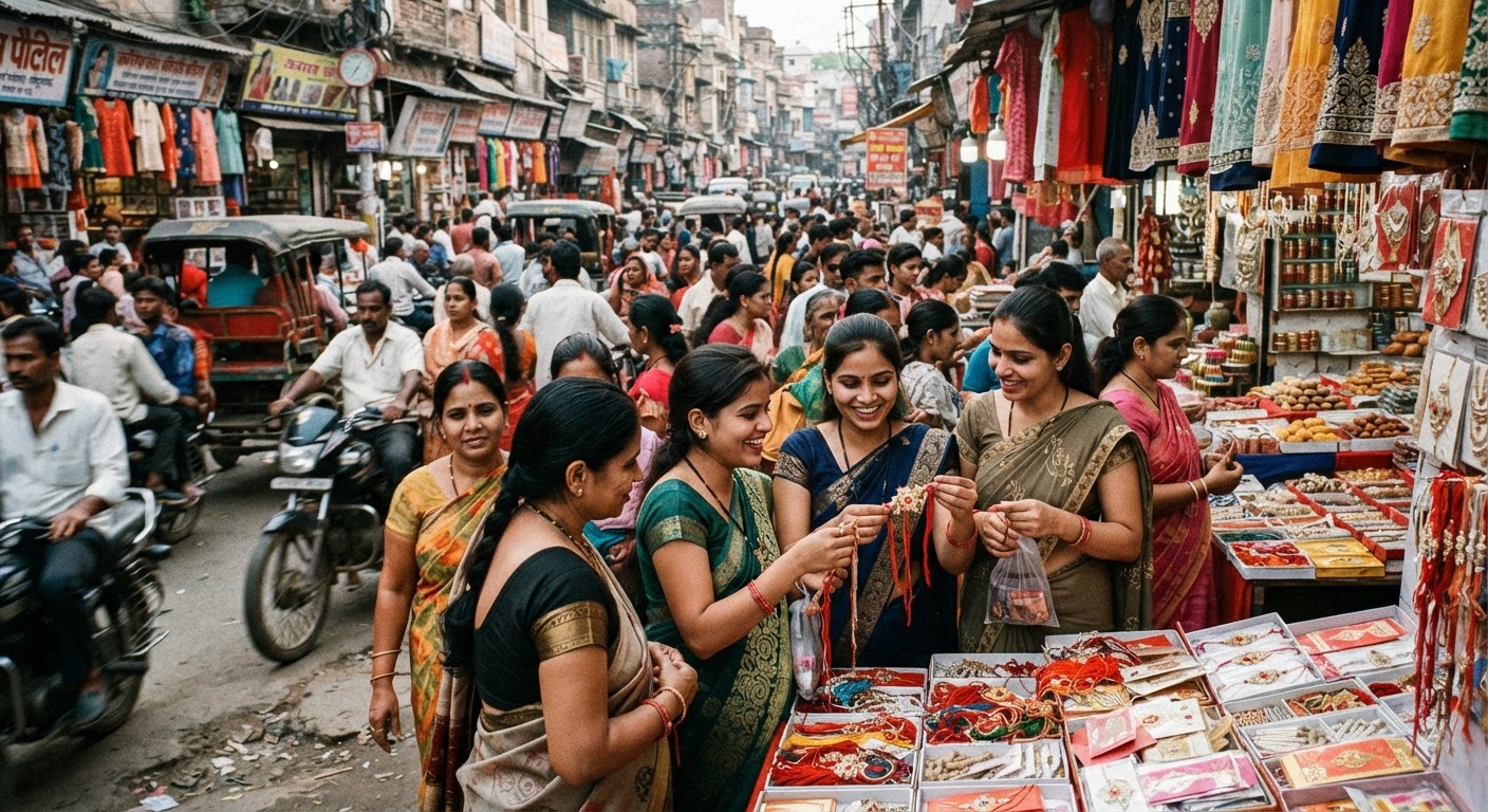 सुल्तानगंज में रक्षाबंधन की उमंग, बाजारों में छाई बहार और लगा जाम