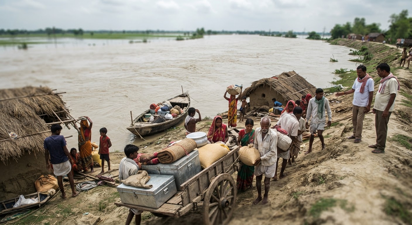 खगड़िया में बाढ़ का भारी खतरा! प्रशासन हाई अलर्ट पर और सभी छुट्टियां रद्द