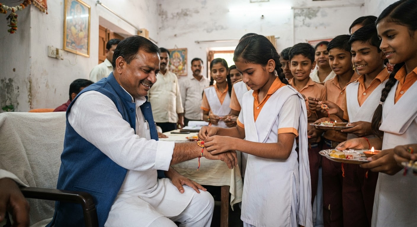 प्यारी बहिनों ने खगड़िया विधायक को बांधी राखी, दिया सुरक्षा का वचन