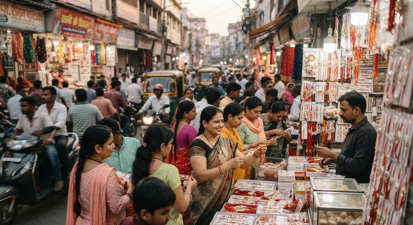 बांका और भागलपुर में रक्षाबंधन की धूम, बाजारों में उमड़ी भारी भीड़