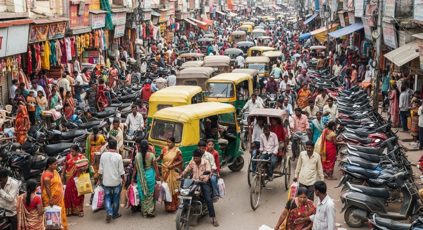 रक्षाबंधन की खरीदारी से भागलपुर में लगा भारी जाम, सड़कें हुईं पैक