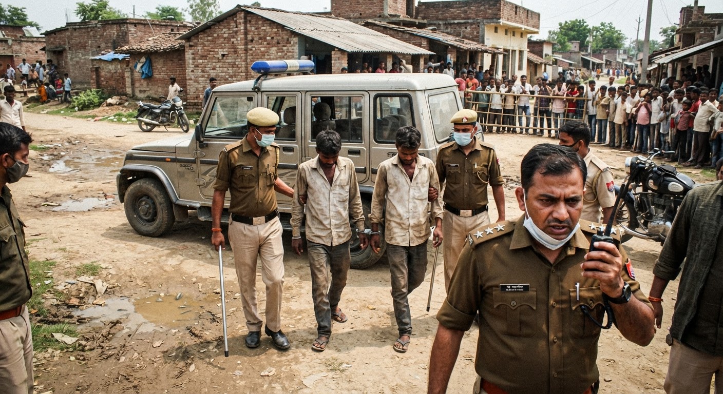 किशनगंज पुलिस ने विशेष अभियान चलाकर तीन फरार आरोपियों को किया गिरफ्तार