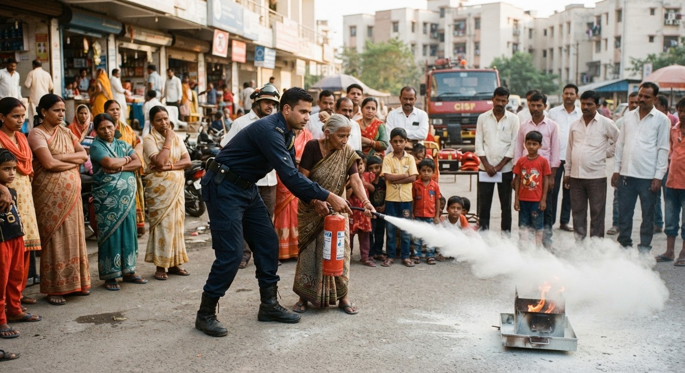 दीवाली से पहले कहलगांव एनटीपीसी में सीआईएसएफ ने चलाया आग से बचाव का शानदार अभियान
