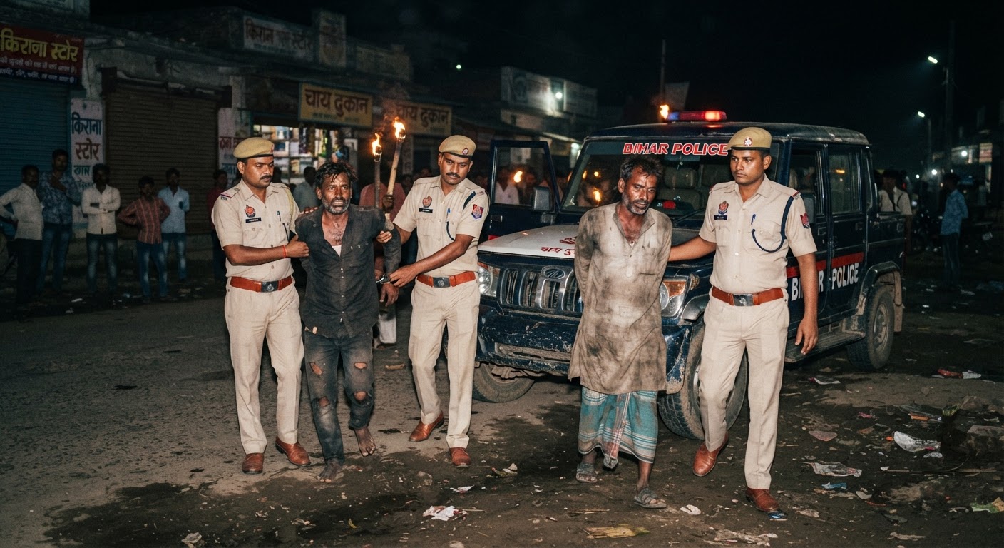 शराब पीकर हंगामा करने वाले दो लोग गिरफ्तार