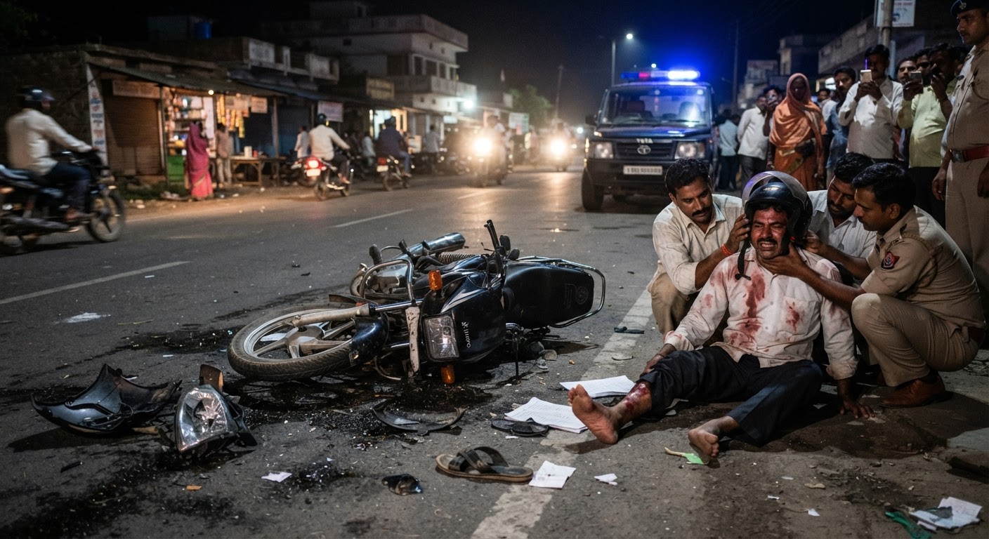 किशनगंज में दर्दनाक हादसा, बाइक के आगे अचानक कुत्ता आने से शिक्षक गंभीर रूप से घायल