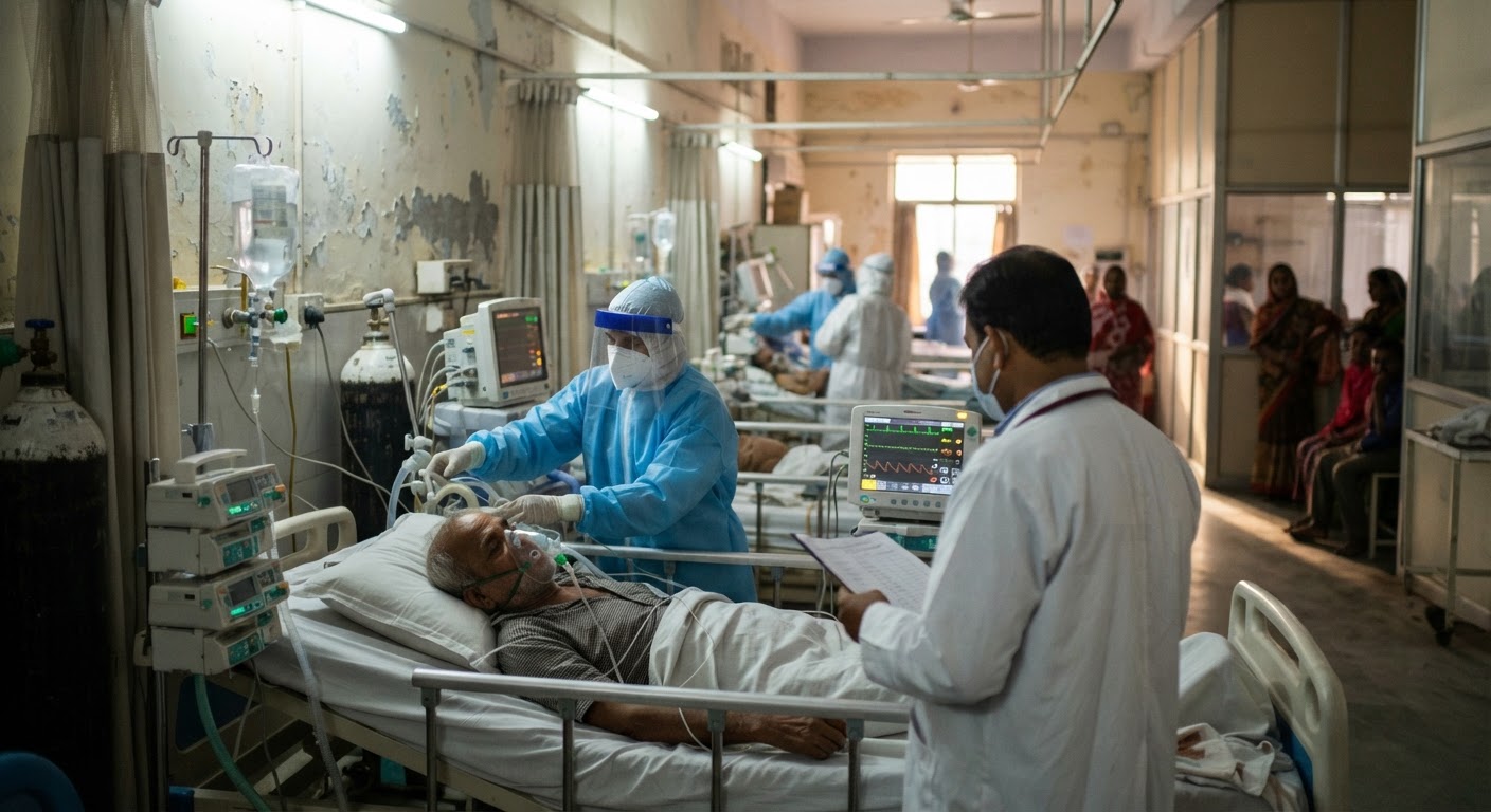 भागलपुर के मायागंज अस्पताल में कोरोना संदिग्ध आईसीयू में भर्ती
