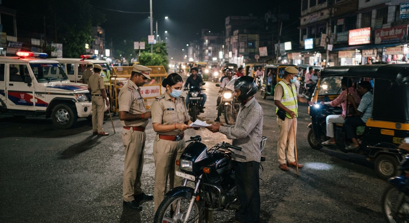 भागलपुर में बड़ा सुरक्षा अभियान, पुलिस ने की वाहनों की सघन जांच