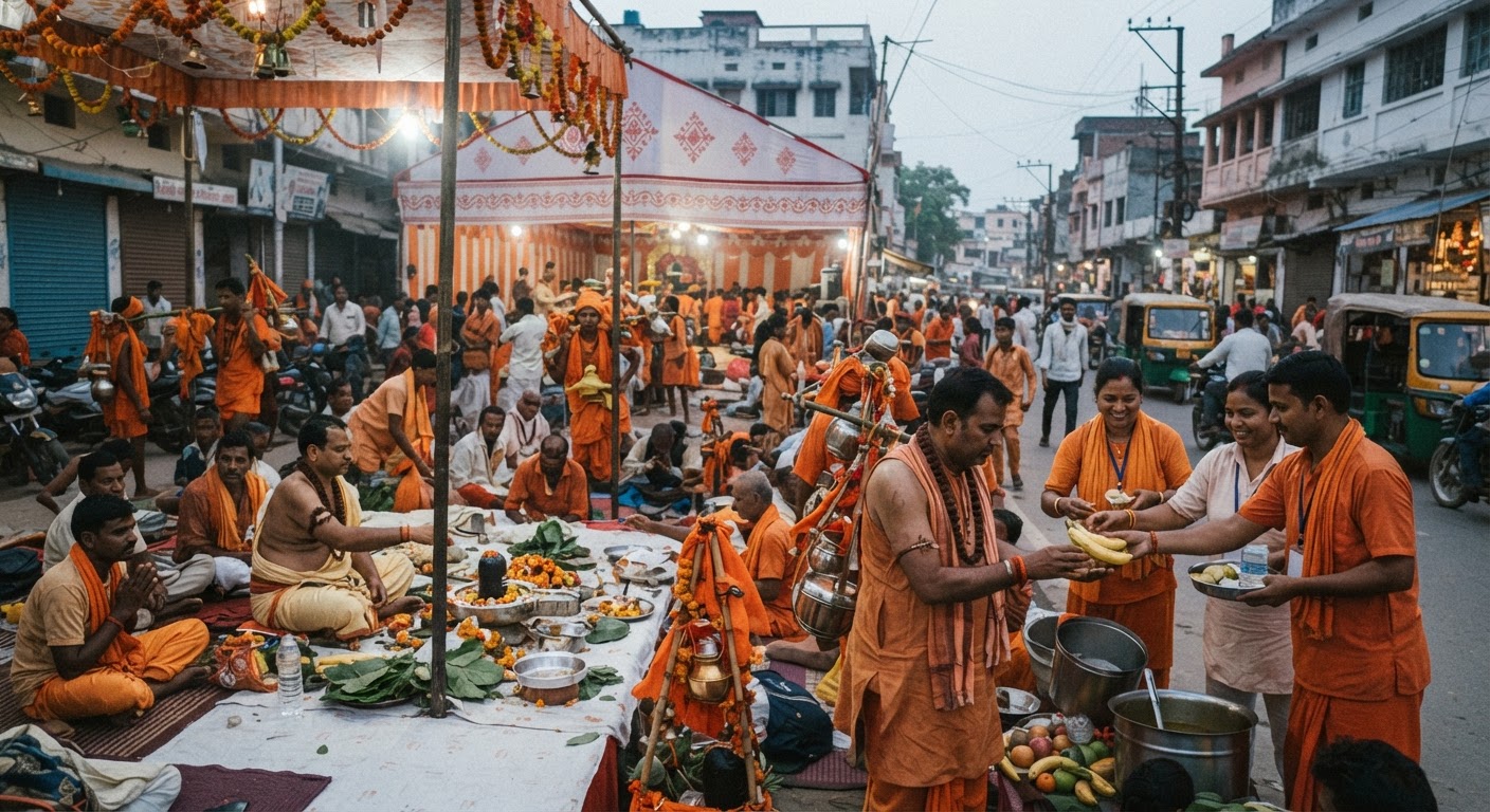 देवघर में विप्र महासंघ का कांवड़िया सेवा शिविर संपन्न