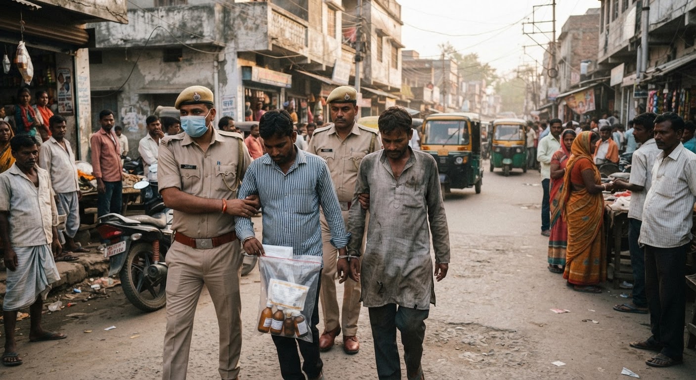 सुल्तानगंज में बड़ी कार्रवाई: अवैध देसी शराब के साथ दो गिरफ्तार